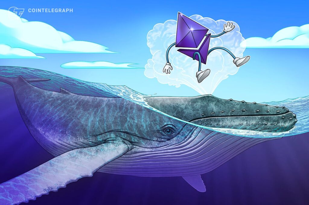 Baleia OG do Ethereum recompõe US$ 19,5 mi em ETH em meio a saídas de ETFs