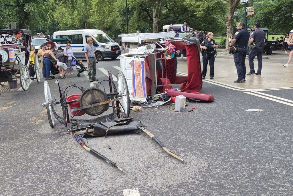 Teenage tourist dies as horse-drawn carriage overturns in NYC’s Central Park