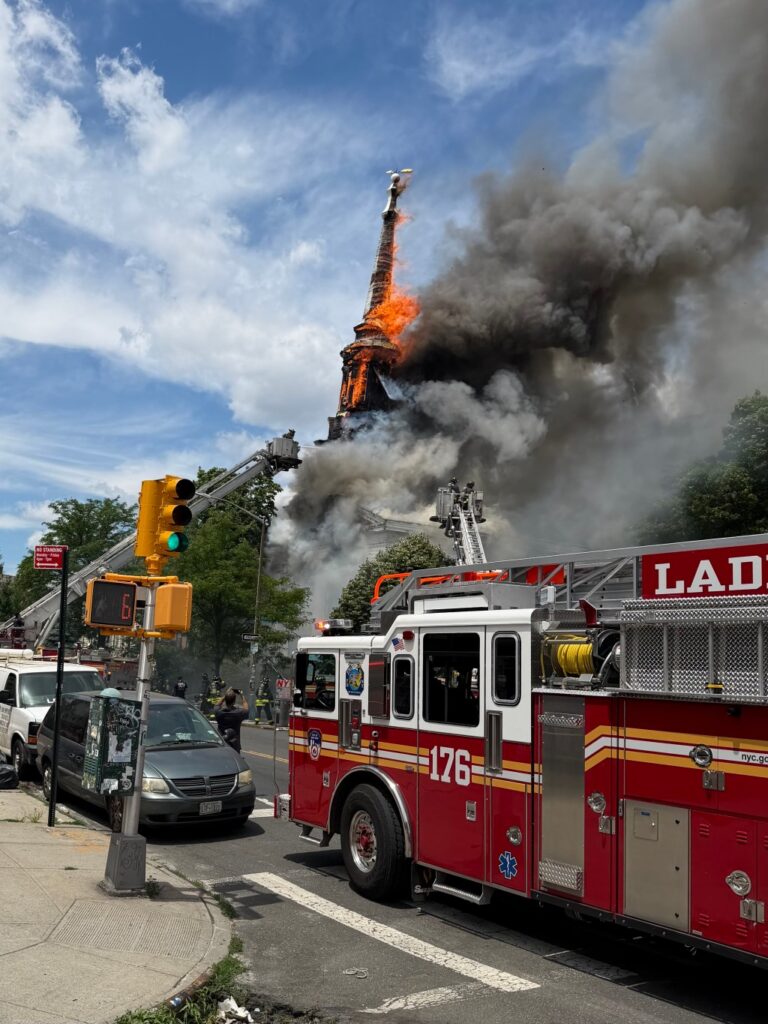 Arson eyed by FDNY, NYPD in massive Brooklyn church fire: sources
