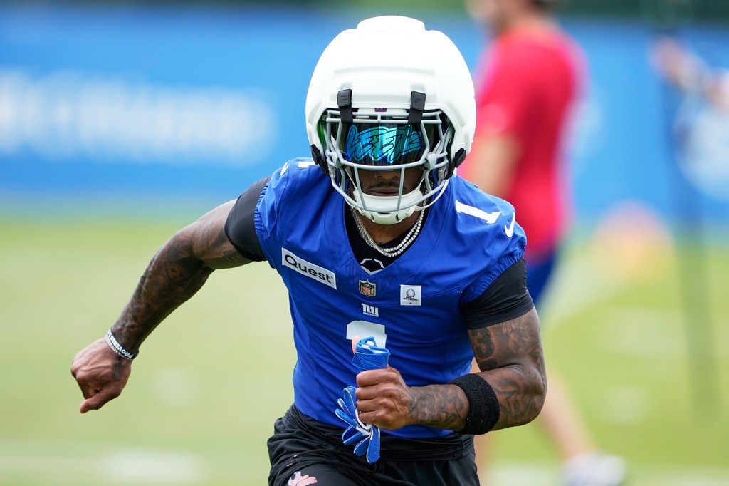 Giants’ Nabers out of non-contact jersey in step toward return