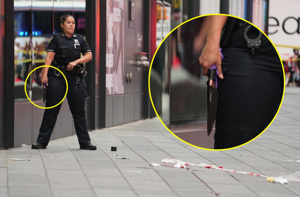 Wife of survivor of Times Square stab spree recounts horror before NYPD shooting kills attacker