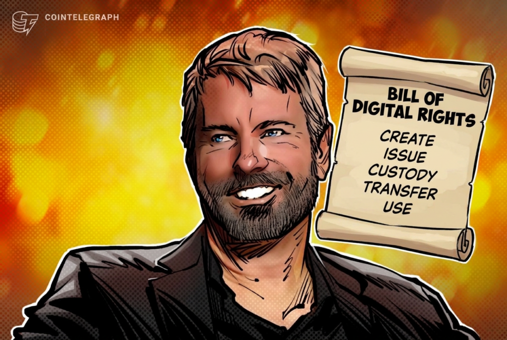 Saylor outlines bill of digital rights